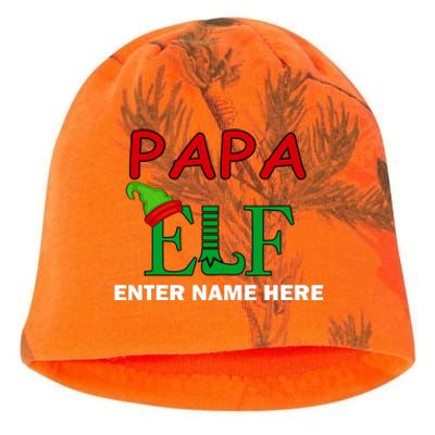 Personalize Papa Elf Custom Family Matching Christmas Kati - Camo Knit Beanie