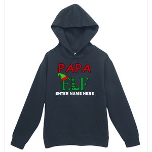 Personalize Papa Elf Custom Family Matching Christmas Urban Pullover Hoodie