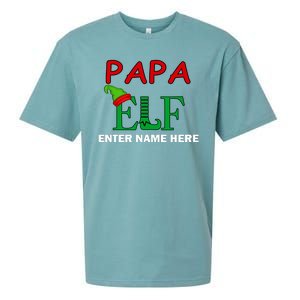 Personalize Papa Elf Custom Family Matching Christmas Sueded Cloud Jersey T-Shirt