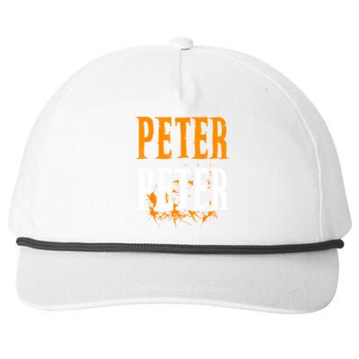 Peter Pumpkin Eater Costume Halloween Splash Snapback Five-Panel Rope Hat