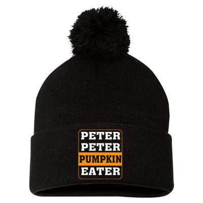 Peter Pumpkin Eater Halloween Costume Couple Pom Pom 12in Knit Beanie