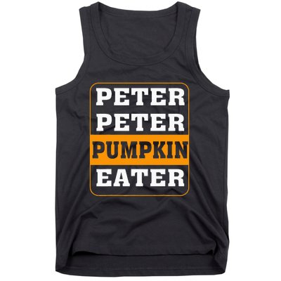 Peter Pumpkin Eater Halloween Costume Couple Tank Top