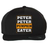 Peter Pumpkin Eater Halloween Costume Couple Wool Snapback Cap