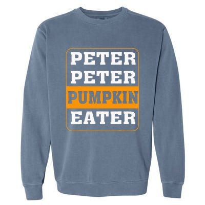 Peter Pumpkin Eater Halloween Costume Couple Garment-Dyed Sweatshirt