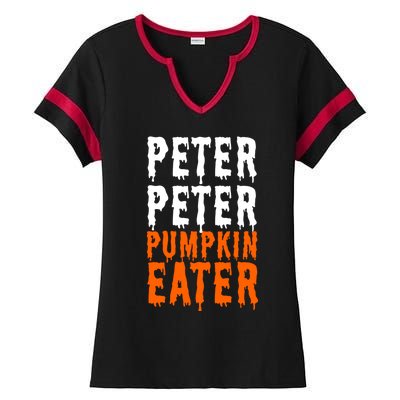 Peter Pumpkin Eater Halloween Costume Couple Great Gift Ladies Halftime Notch Neck Tee