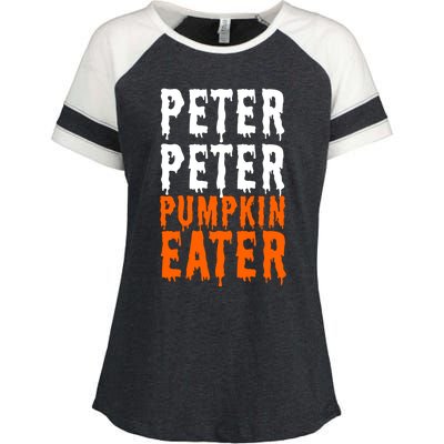 Peter Pumpkin Eater Halloween Costume Couple Great Gift Enza Ladies Jersey Colorblock Tee