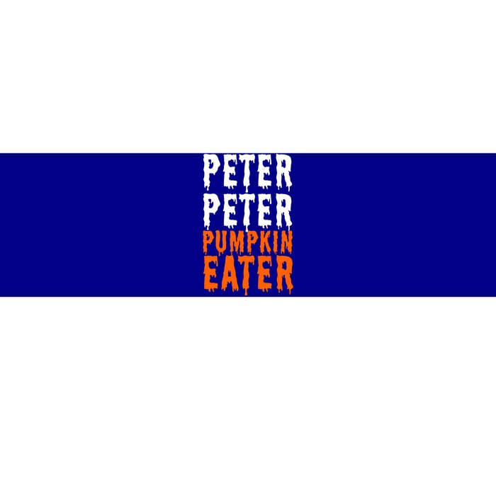 Peter Pumpkin Eater Halloween Costume Couple Great Gift Bumper Sticker