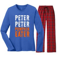 Peter Pumpkin Eater Halloween Costume Couple Great Gift Women's Long Sleeve Flannel Pajama Set 