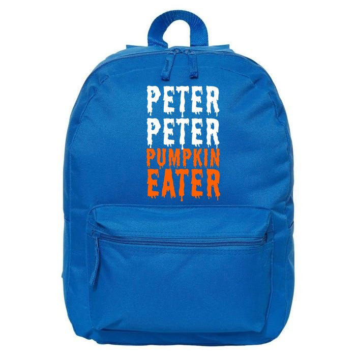 Peter Pumpkin Eater Halloween Costume Couple Great Gift 16 in Basic Backpack