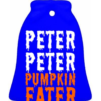 Peter Pumpkin Eater Halloween Costume Couple Great Gift Ceramic Bell Ornament