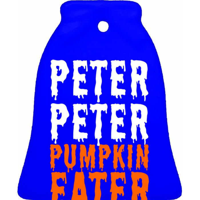 Peter Pumpkin Eater Halloween Costume Couple Great Gift Ceramic Bell Ornament