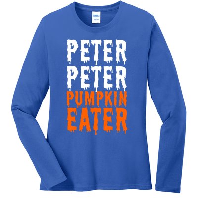 Peter Pumpkin Eater Halloween Costume Couple Great Gift Ladies Long Sleeve Shirt