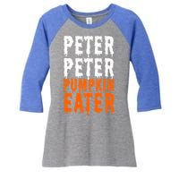 Peter Pumpkin Eater Halloween Costume Couple Great Gift Women's Tri-Blend 3/4-Sleeve Raglan Shirt