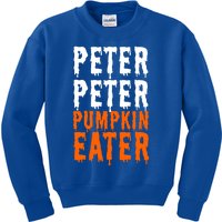 Peter Pumpkin Eater Halloween Costume Couple Great Gift Kids Sweatshirt