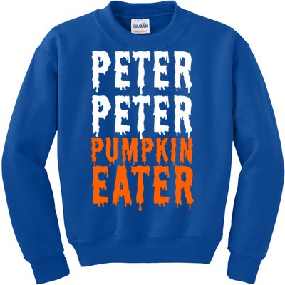 Peter Pumpkin Eater Halloween Costume Couple Great Gift Kids Sweatshirt