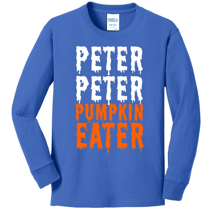 Peter Pumpkin Eater Halloween Costume Couple Great Gift Kids Long Sleeve Shirt