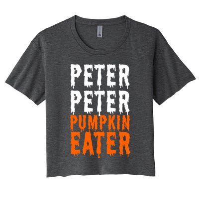 Peter Pumpkin Eater Halloween Costume Couple Great Gift Women's Crop Top Tee