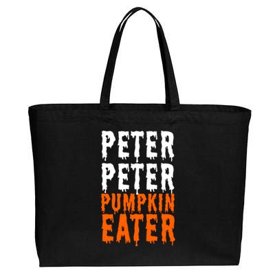 Peter Pumpkin Eater Halloween Costume Couple Great Gift Cotton Canvas Jumbo Tote