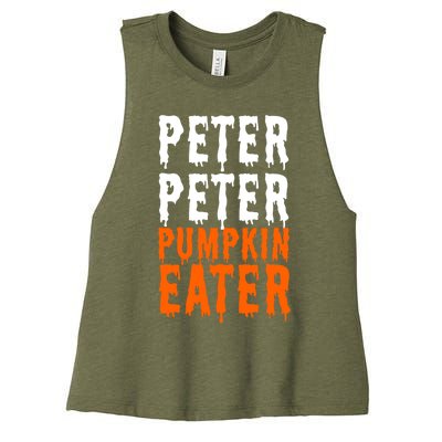 Peter Pumpkin Eater Halloween Costume Couple Great Gift Women's Racerback Cropped Tank