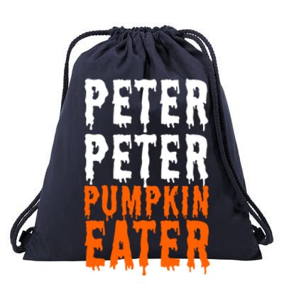 Peter Pumpkin Eater Halloween Costume Couple Great Gift Drawstring Bag