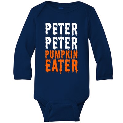 Peter Pumpkin Eater Halloween Costume Couple Great Gift Baby Long Sleeve Bodysuit