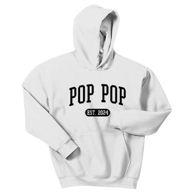 Pop Pop Est. 2024 Vintage Grandpa Kids Hoodie