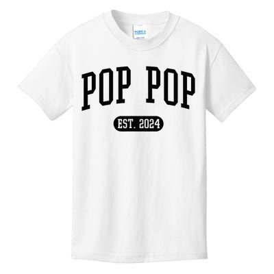 Pop Pop Est. 2024 Vintage Grandpa Kids T-Shirt