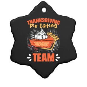 Pumpkin Pie Eating Whipped Cream Funny Boys Thanksgiving Ceramic Star Ornament