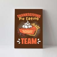 Pumpkin Pie Eating Whipped Cream Funny Boys Thanksgiving Canvas