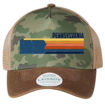 Retro Vintage Pennsylvania Legacy Tie Dye Trucker Hat