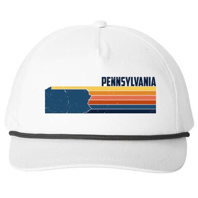 Retro Vintage Pennsylvania Snapback Five-Panel Rope Hat