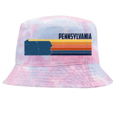 Retro Vintage Pennsylvania Tie-Dyed Bucket Hat