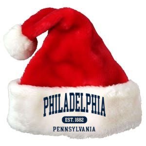 Philadelphia PA Est 1871 Arched Varsity Text Philly Premium Christmas Santa Hat