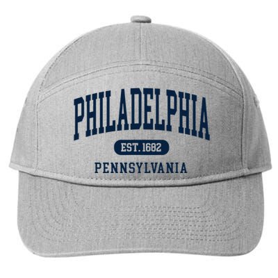 Philadelphia PA Est 1871 Arched Varsity Text Philly 7-Panel Snapback Hat