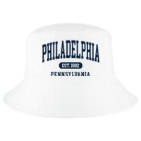 Philadelphia PA Est 1871 Arched Varsity Text Philly Cool Comfort Performance Bucket Hat