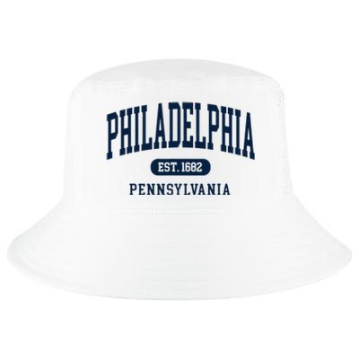 Philadelphia PA Est 1871 Arched Varsity Text Philly Cool Comfort Performance Bucket Hat