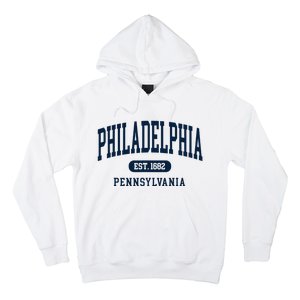 Philadelphia PA Est 1871 Arched Varsity Text Philly Hoodie