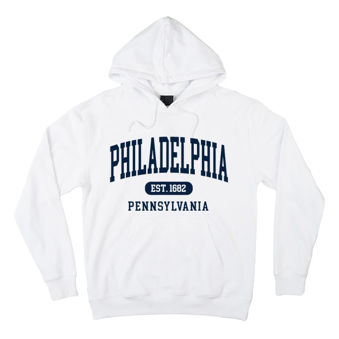 Philadelphia PA Est 1871 Arched Varsity Text Philly Hoodie