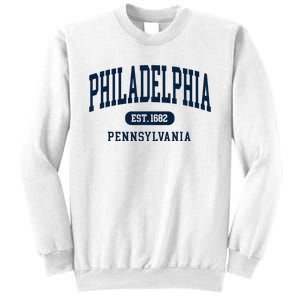 Philadelphia PA Est 1871 Arched Varsity Text Philly Sweatshirt