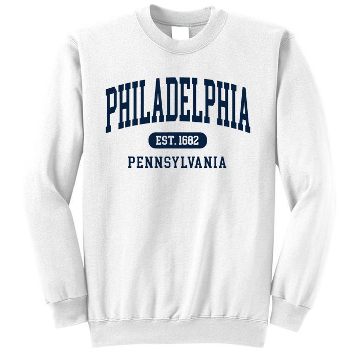 Philadelphia PA Est 1871 Arched Varsity Text Philly Sweatshirt