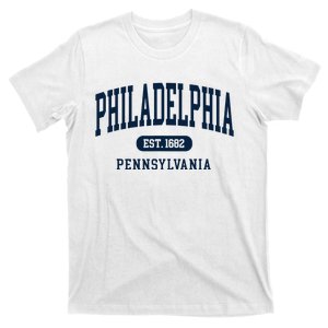 Philadelphia PA Est 1871 Arched Varsity Text Philly T-Shirt