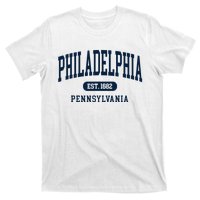 Philadelphia PA Est 1871 Arched Varsity Text Philly T-Shirt