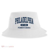 Philadelphia PA Est 1871 Arched Varsity Text Philly Sustainable Bucket Hat