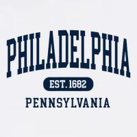 Philadelphia PA Est 1871 Arched Varsity Text Philly Adult Drive Performance Visor