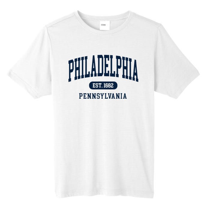 Philadelphia PA Est 1871 Arched Varsity Text Philly Tall Fusion ChromaSoft Performance T-Shirt