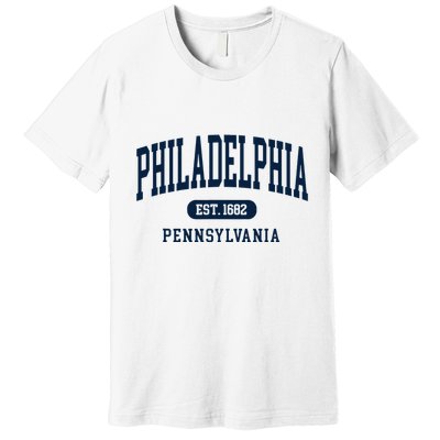 Philadelphia PA Est 1871 Arched Varsity Text Philly Premium T-Shirt