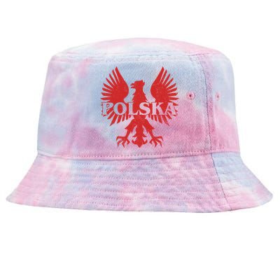 Polska Polish Eagle Funny Gift Tie-Dyed Bucket Hat