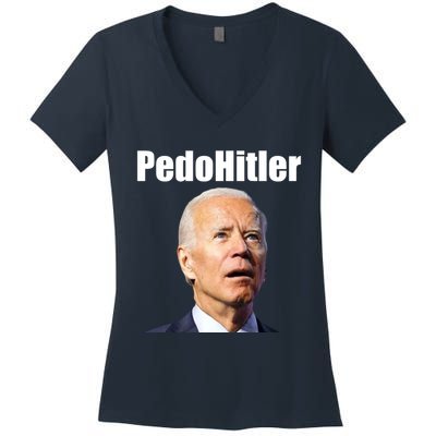 PedoHitler Women's V-Neck T-Shirt