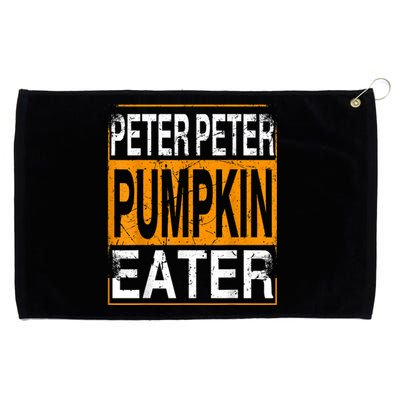 Peter Pumpkin Eater Halloween Funny Distressed Grommeted Golf Towel