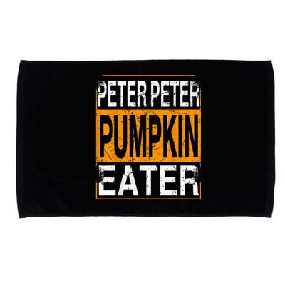 Peter Pumpkin Eater Halloween Funny Distressed Microfiber Hand Towel